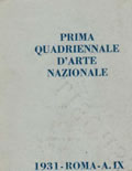 Tessera Prima Quadriennale 1931